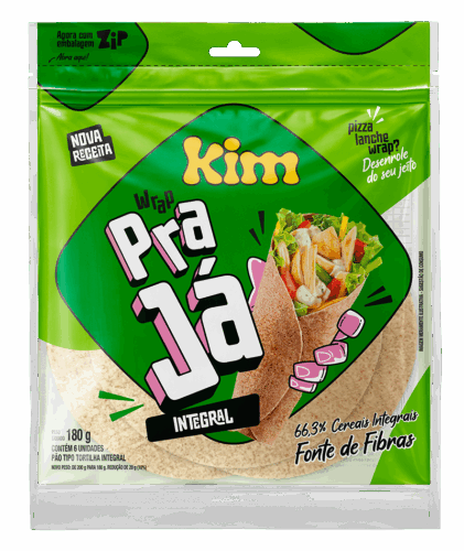 TORTILHA PRA JA KIM INTEGRAL 300G