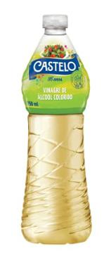 VINAGRE CASTELO ALCOOL COLORIDO 750ML