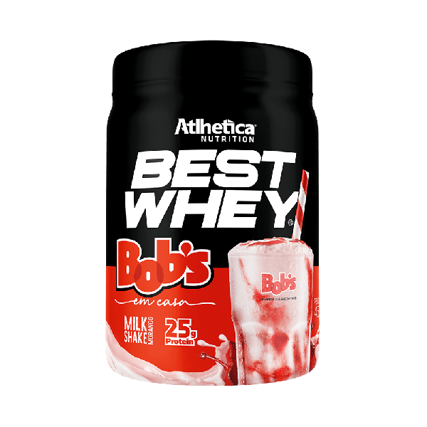 WHEY BEST ATLHETICA NUTRITION MILK SHAKE BOBS POTE 450G