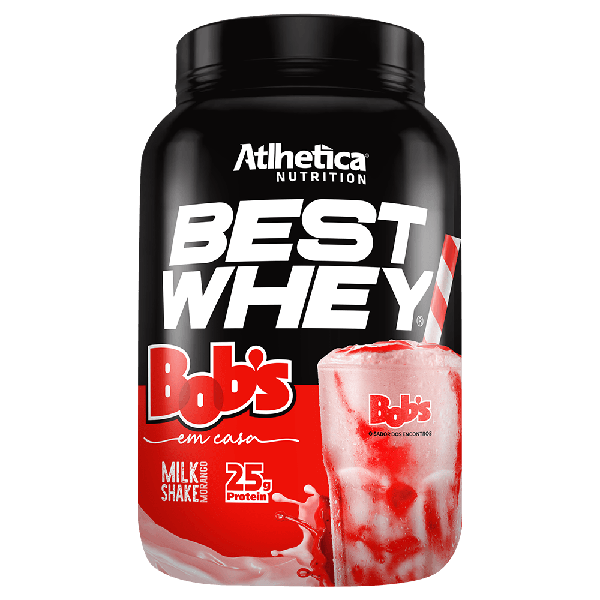 WHEY BEST ATLHETICA NUTRITION MILK SHAKE BOBS POTE 900G