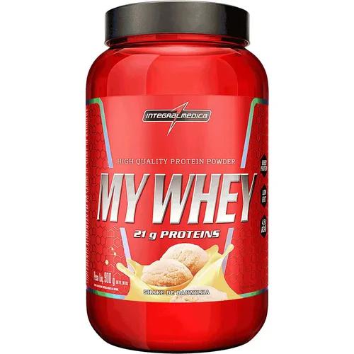 WHEY PO SHAKE INTEGRALMEDICA BAUNILHA 900G