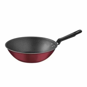 WOK TRAMONTINA LORETO VERMELHA S/TAMPA 28CM