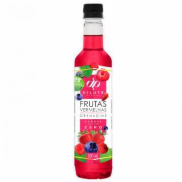 XAROPE DILUTE FRUTAS VERMELHAS ZERO ACUCAR 500ML