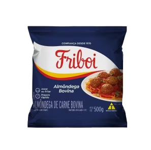 ALMONDEGAS FRIBOI BOVINA PACOTE 500G