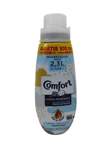 AMACIANTE COMFORT CONCENTRADO PURO CUIDADO LV + PG - 500ML