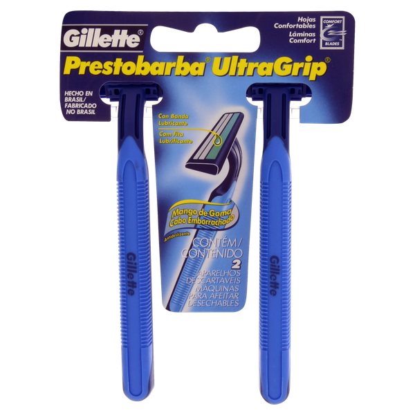 APARELHO PRESTOBARBA ULTRA GRIP 2 COM 2