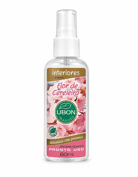 AROMATIZANTE UBON INTERIORES FLOR DE CEREJEIRA SPRAY 60ML