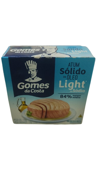 ATUM GOMES DA COSTA SOLIDO EM OLEO BAIXO TEOR DE SODIO 170G