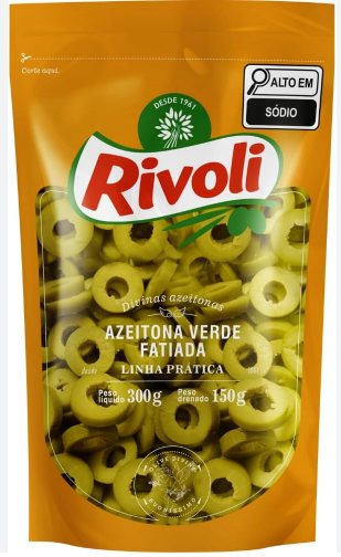 AZEITONA RIVOLI VERDE FATIADA SACHE 150GR