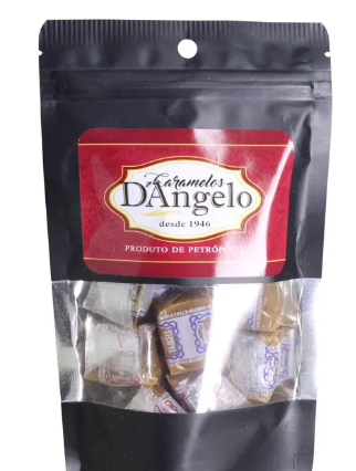 BALA CARAMELO D.ANGELO SORTIDOS POUCH 200GR