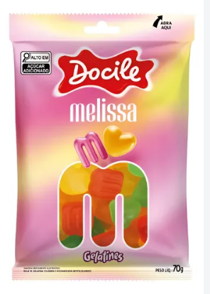 BALA DOCILE GELATINES MELISSA 70G
