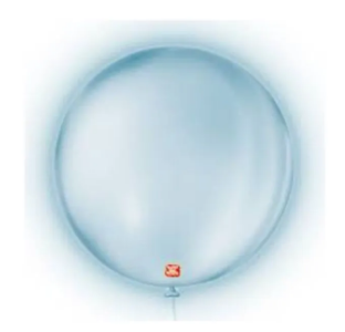 BALAO REGINA AZUL NEON C/25