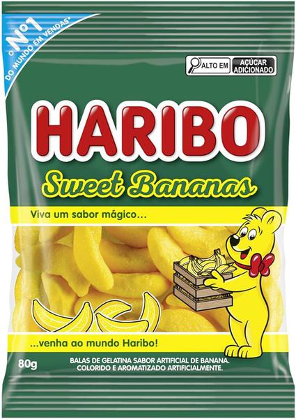 BALAS GELATINA HARIBO SWEET BANANAS 80G
