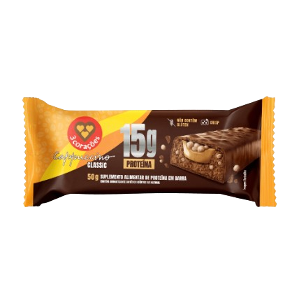 BARRA DE PROTEINA 3 CORACOES CLASSIC 50G