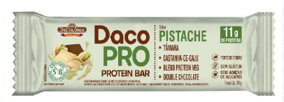 BARRA DE PROTEINA DACOPRO DACOLONIA SEM GLUTEN E SEM ACUCAR  PISTACHE 11GR