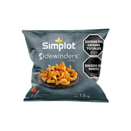 BATATA CONGELADA SIMPLOT SIDEWINDERS 1,5KG
