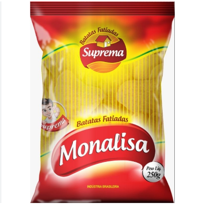 BATATA SUPREMA LISA MONALISA FATIADA 250G