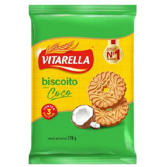 BISCOITO DOCE VITARELLA COCO 270G