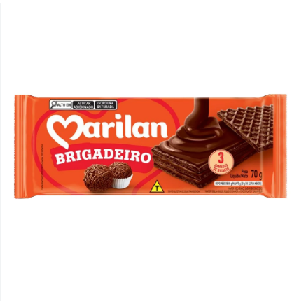 BISCOITO MARILAN WAFER BRIGADEIRO 70GR