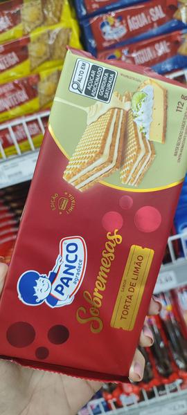 BISCOITO PANCO WAFER SOBREMESAS TORTA DE LIMAO EDICAO LIMITADA 112G