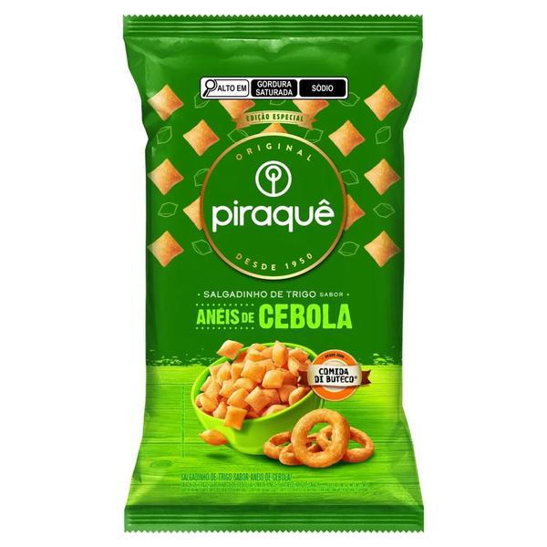 BISCOITO PIRAQUE SALGADINHO DE TRIGO ANEIS DE CEBOLA 50GR