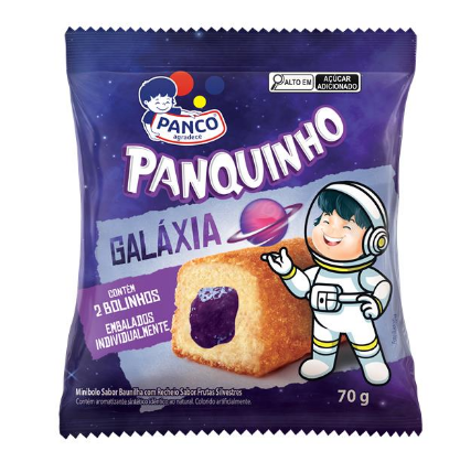 BOLO PANQUINHO GALAXIA 70G