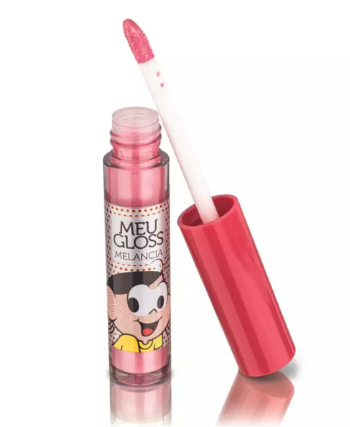 BRILHO LABIAL COM GLITER TURMA DA MONICA CEREJA