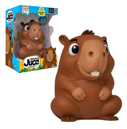 BRINQUEDO CAPIVARA DE VINIL 25CM