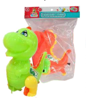 BRINQUEDO DINOSSAURO A CORDA COLORS