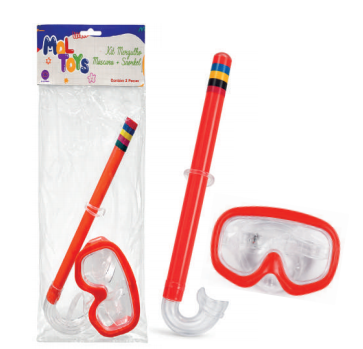 BRINQUEDO KIT MERGULHO MASCARA + SNORKEL SOLAPA