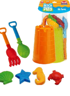 BRINQUEDO KIT TORRE BEACH PLAY COM 7 PECAS 25CM