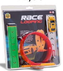 BRINQUEDO RACE LOOPING NA CARTELA 30CM