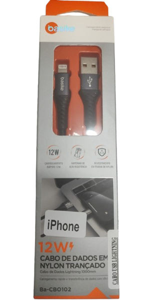 CABO USB 12W LIGHTNING BASIKE 1MT
