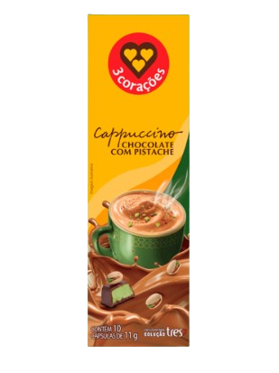CAPSULA TRES 3 CORACOES CHOCOLATE COM PISTACHE 10UN