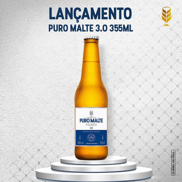 CERVEJA PURO MALTE PILSEN 3.0 LONG NECK 355ML