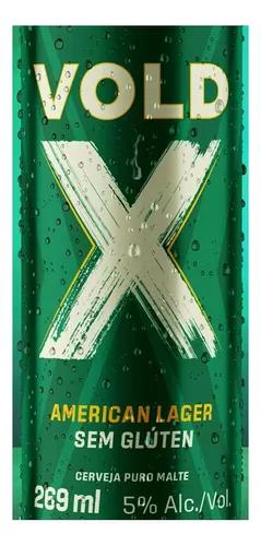 CERVEJA VOLD X AMERICAN LAGER SEM GLUTEN LATA 269ML