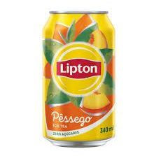 CHA PRETO LIPTON PESSEGO ZERO ACUCAR LATA 340ML
