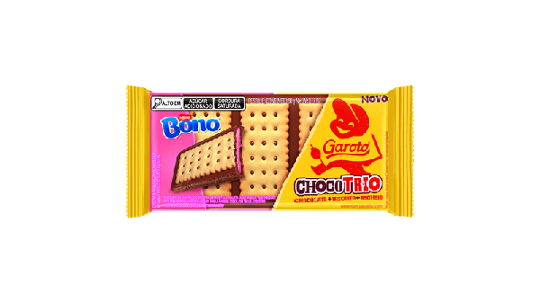CHOCOLATE GAROTO CHOCOTRIO BONO MORANGO 90GR