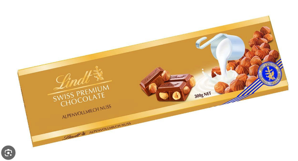 CHOCOLATE LINDT AO LEITE SWISS PREMIUM  300G