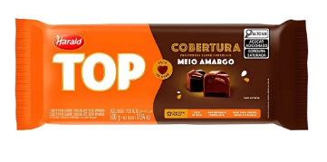 COBERTURA HARALD TOP MEIO AMARGO BARRA 1.01KG
