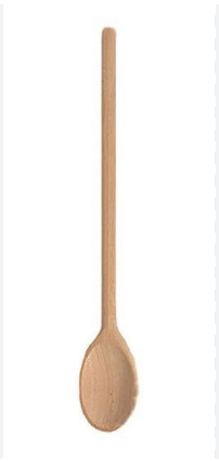 COLHER DE MADEIRA PROLAR OVAL 38CM