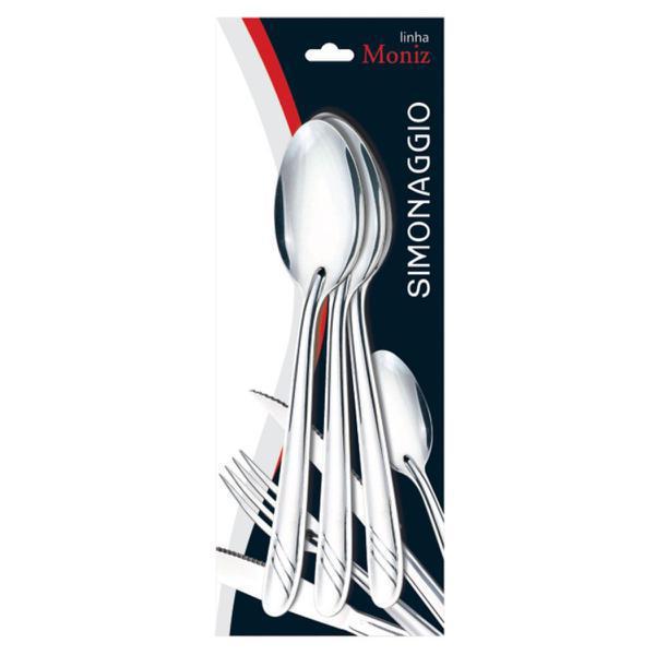 CONJUNTO 3 COLHERES INOX MONIZ 19CM