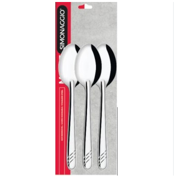 CONJUNTO 3 COLHERES INOX MONIZ 19CM