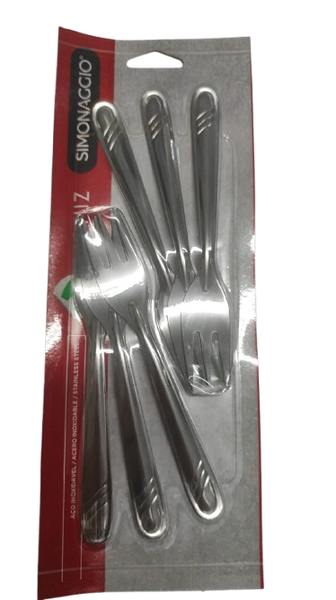 CONJUNTO DE GARFOS PARA BOLO  INOX MONIZ COM 6
