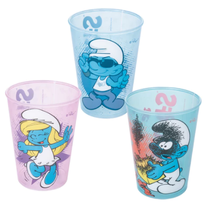 COPO DECORADO PLASUTIL SMURFS 320ML