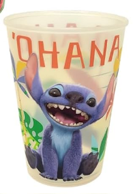 COPO DECORADO PLASUTIL STITCH AZUL ESTRELA 280ML