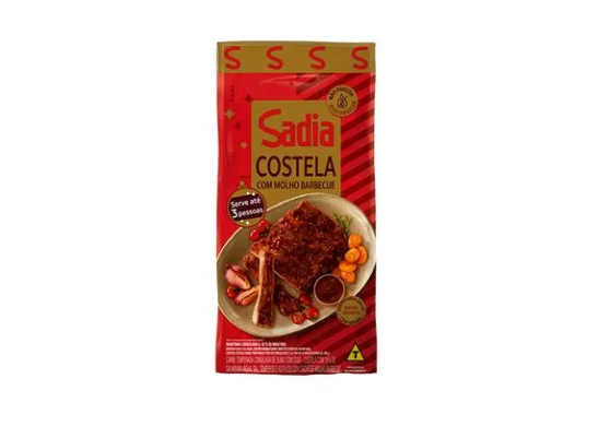 COSTELA SUINA SADIA COM MOLHO BARBECUE KG