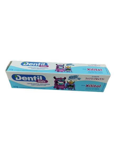 CREME DENTAL DENTIL KIDS FAMILY MONSTER TUTTI FRUTTI COM XILITOL 50GR