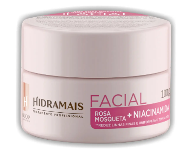 CREME FACIAL HIDRAMAIS ROSA MOSQUETA + NIACINAMIDA 100G