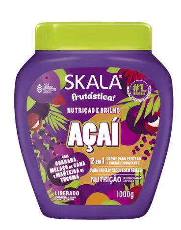 CREME SKALA FRUTASTICA NUTRICAO E BRILHO ACAI 1KG
